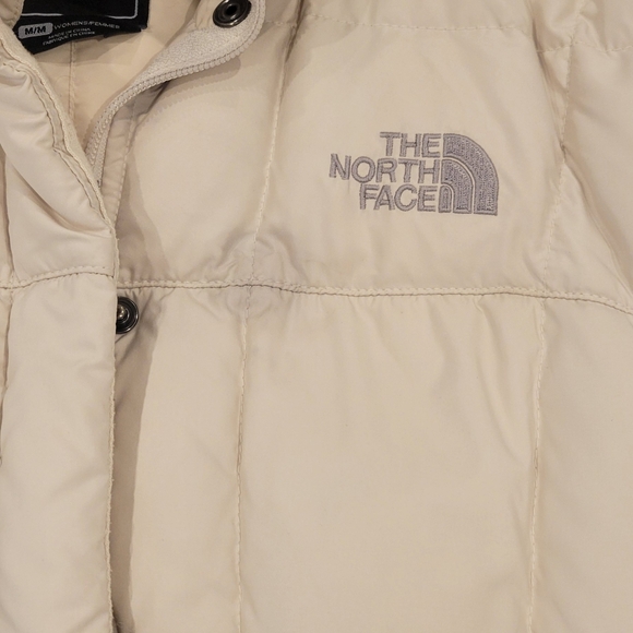 GUC North Face Womens Cream Coat M - Picture 10 of 11